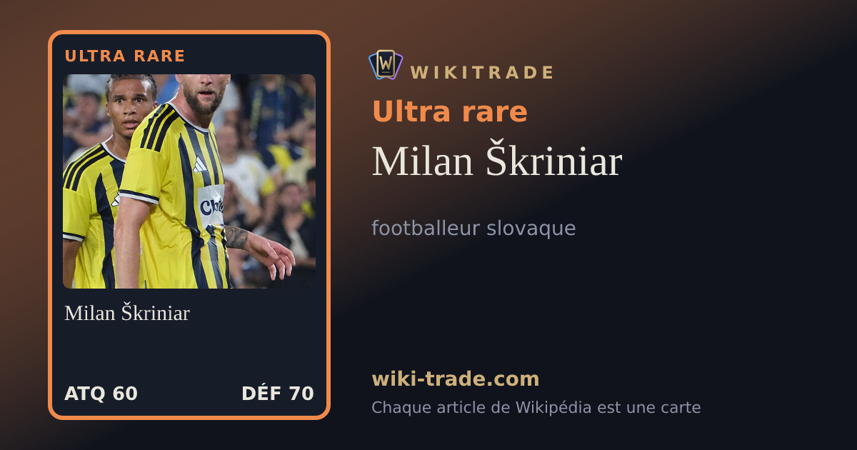 Milan Škriniar — carte Ultra rare