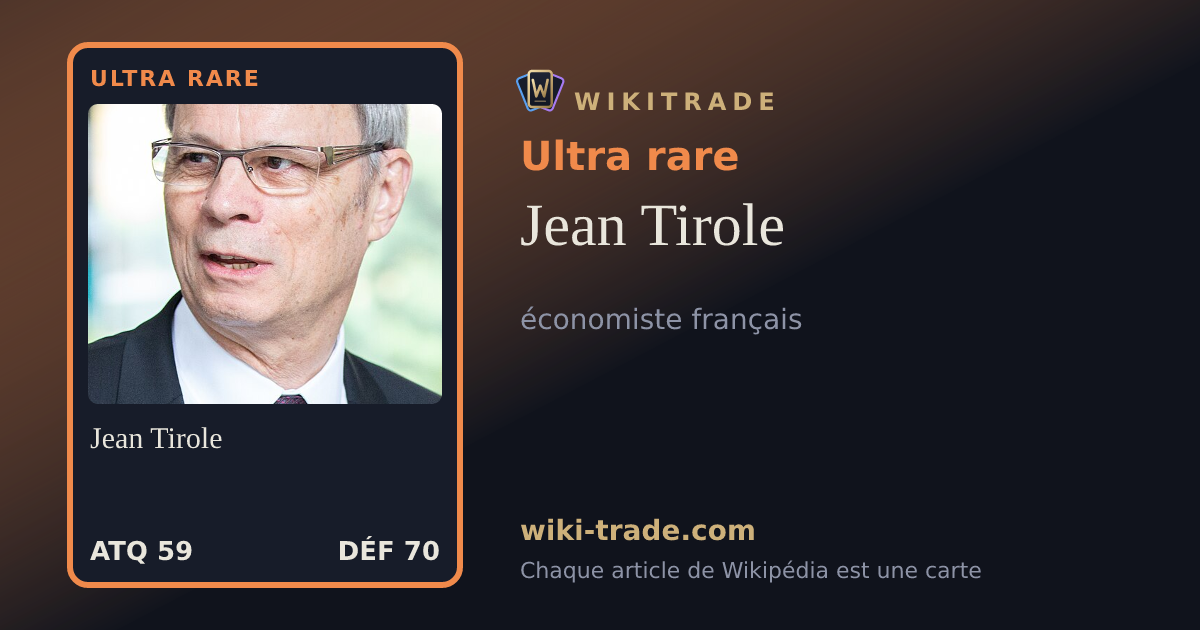 Jean Tirole — carte Ultra rare
