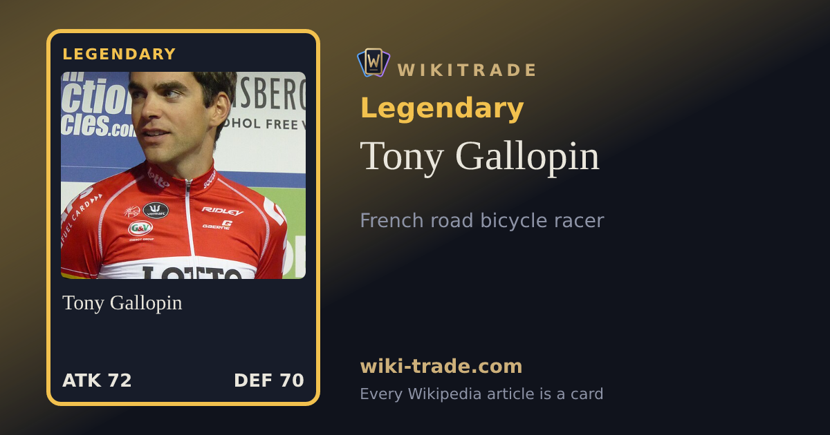 Tony Gallopin — Legendary card