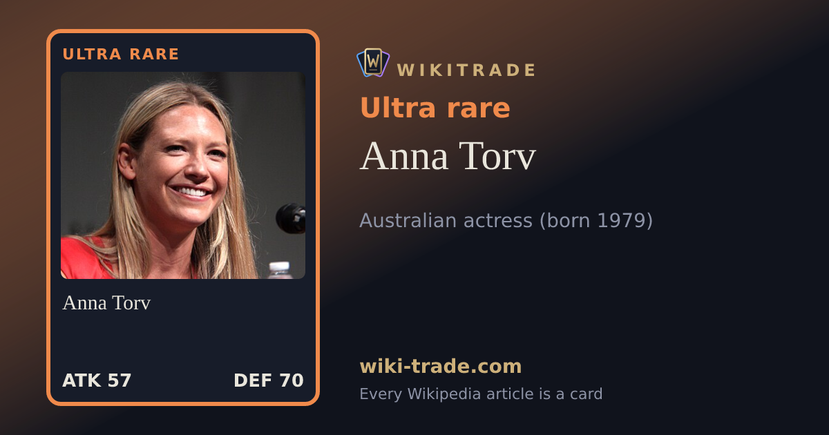 Anna Torv — Ultra rare card