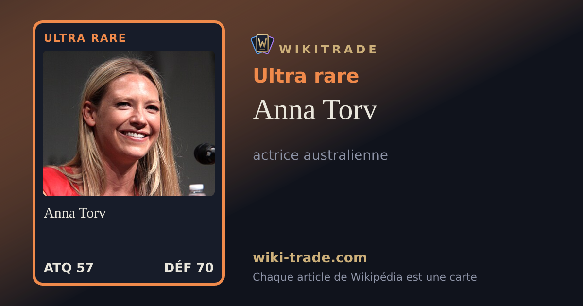 Anna Torv — carte Ultra rare