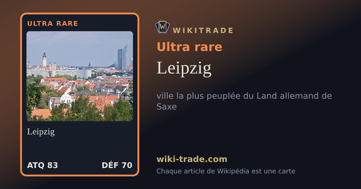 Leipzig — carte Ultra rare