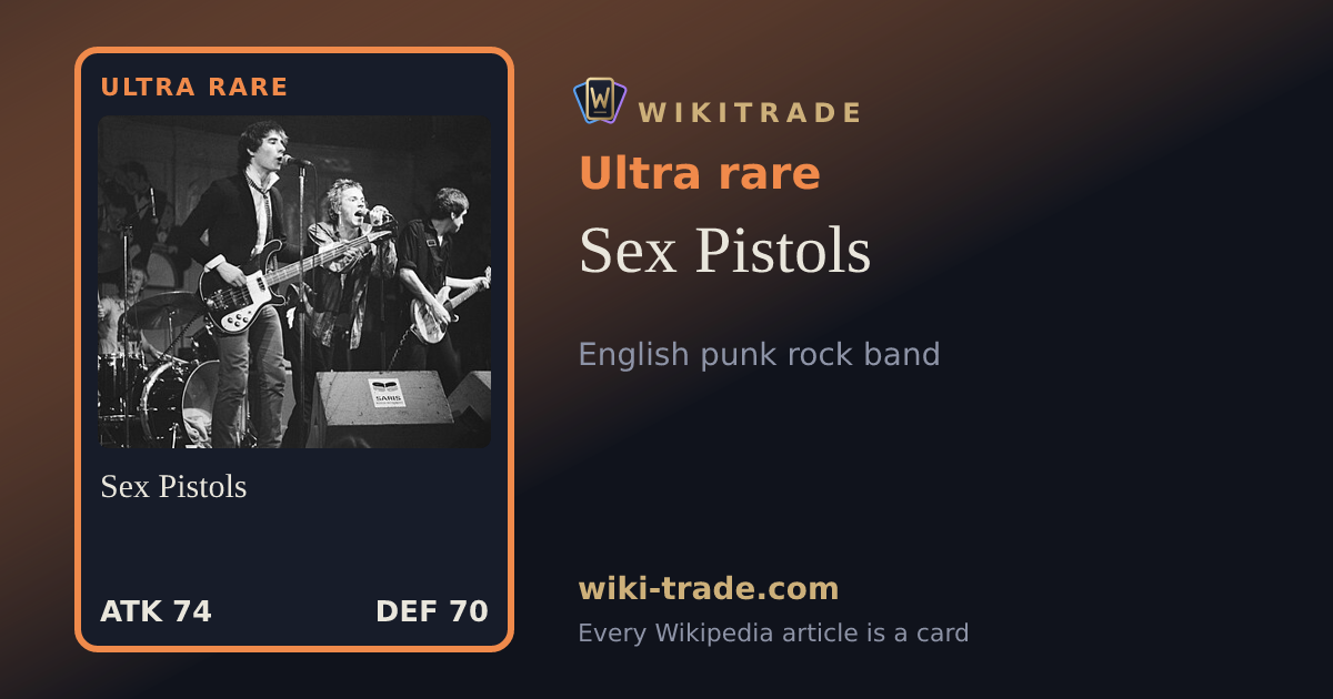 Sex Pistols — Ultra rare card