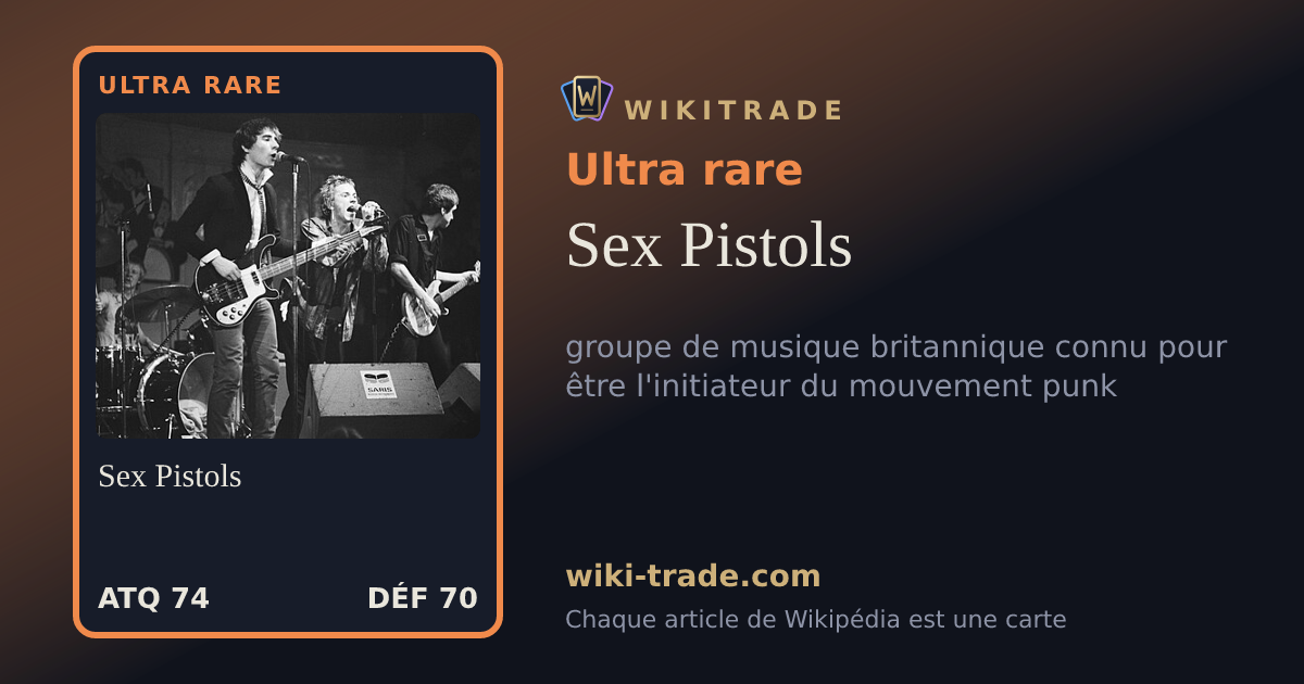 Sex Pistols — carte Ultra rare