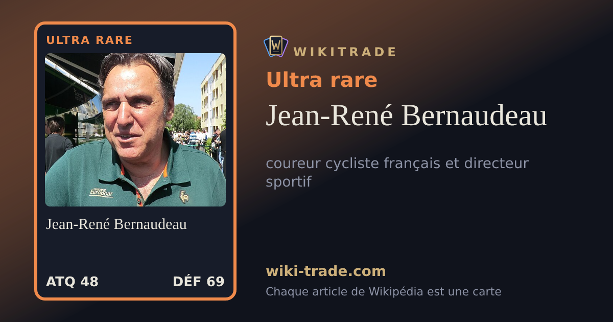 Jean-René Bernaudeau — carte Ultra rare