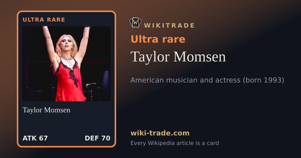 Taylor Momsen — Ultra rare card