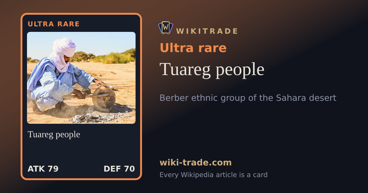 Tuareg people — Ultra rare card