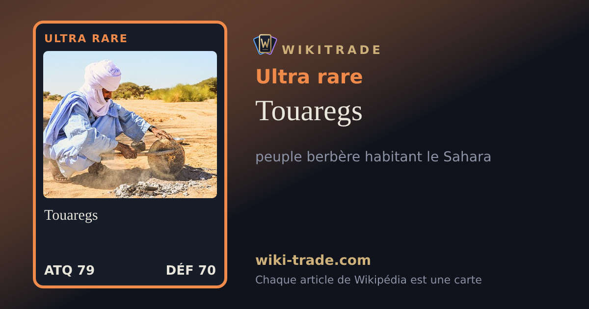 Touaregs — carte Ultra rare