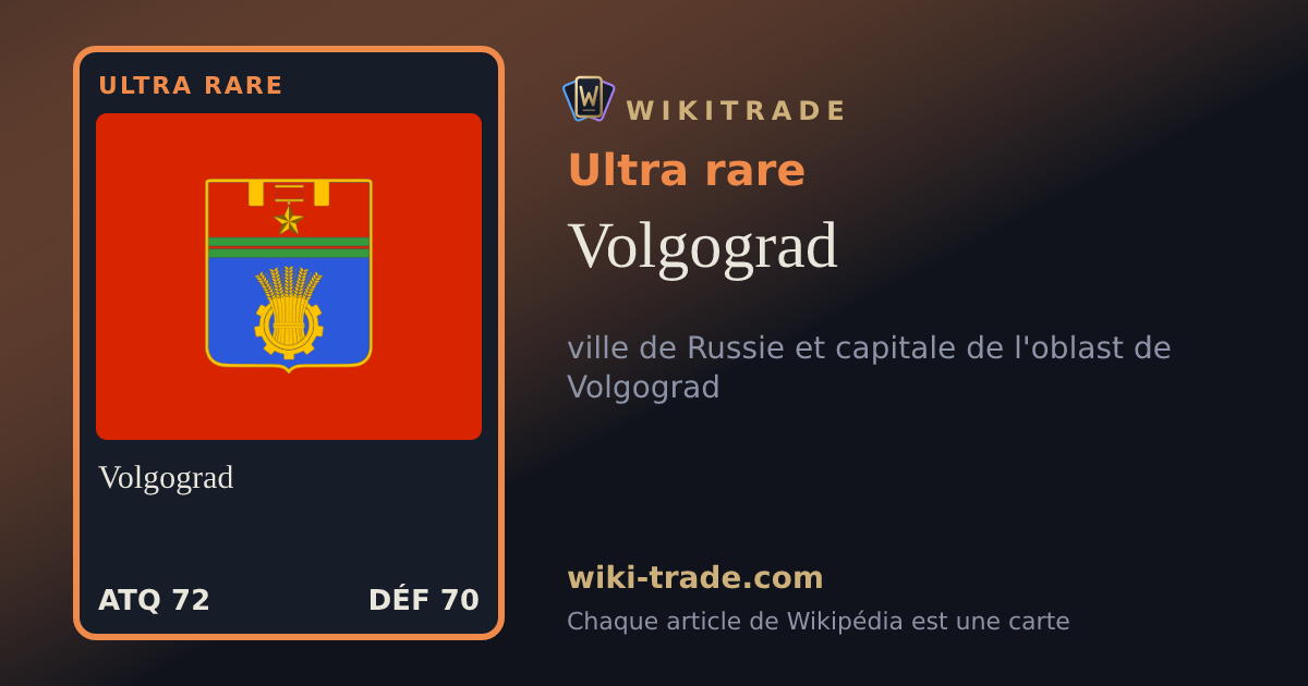 Volgograd — carte Ultra rare