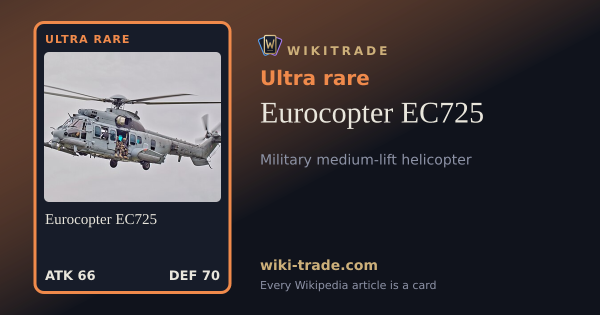 Eurocopter EC725 — Ultra rare card