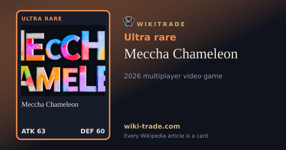 Meccha Chameleon — Ultra rare card