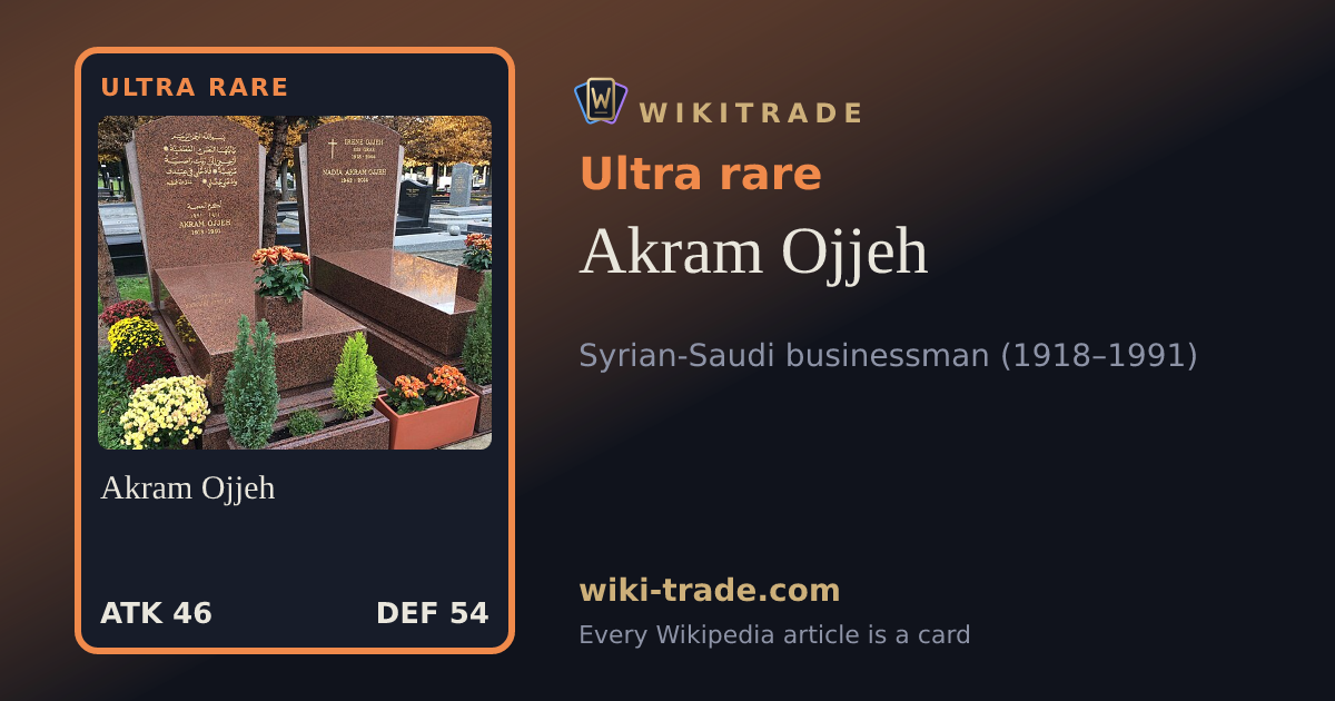 Akram Ojjeh — Ultra rare card