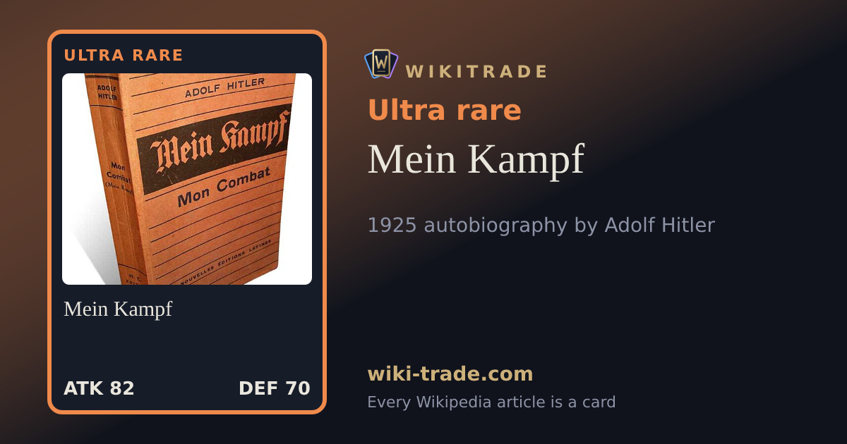 Mein Kampf — Ultra rare card