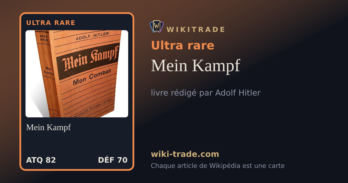 Mein Kampf — carte Ultra rare