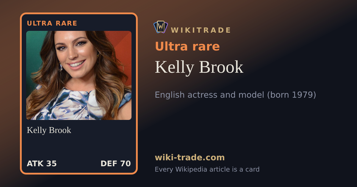 Kelly Brook — Ultra rare card