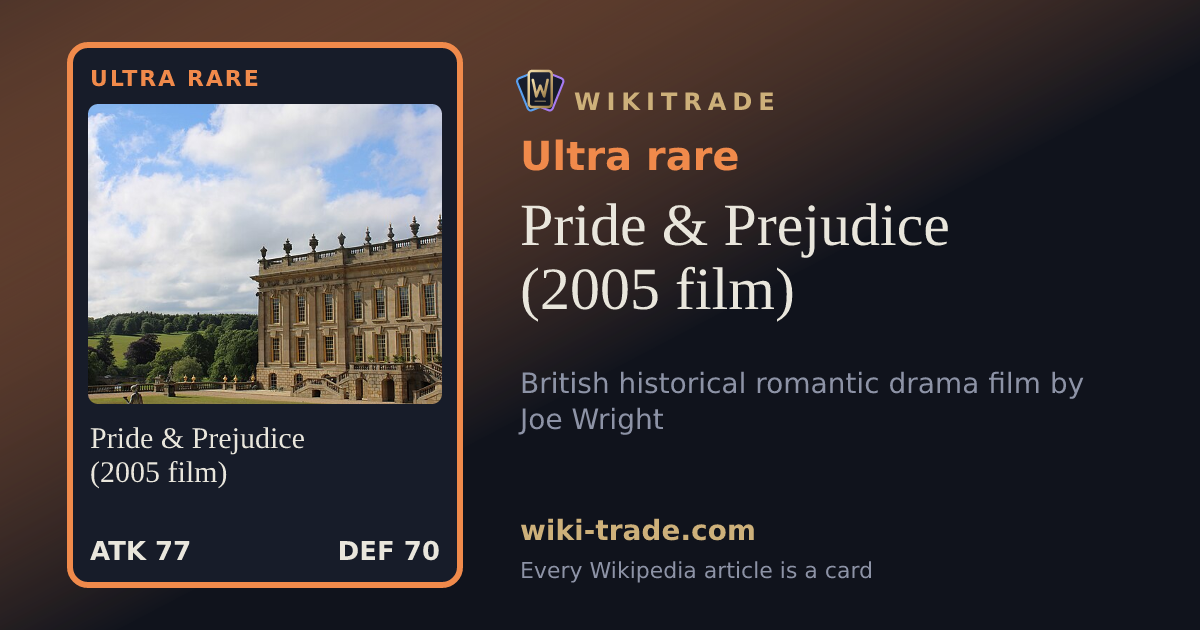 Pride & Prejudice (2005 film) — Ultra rare card