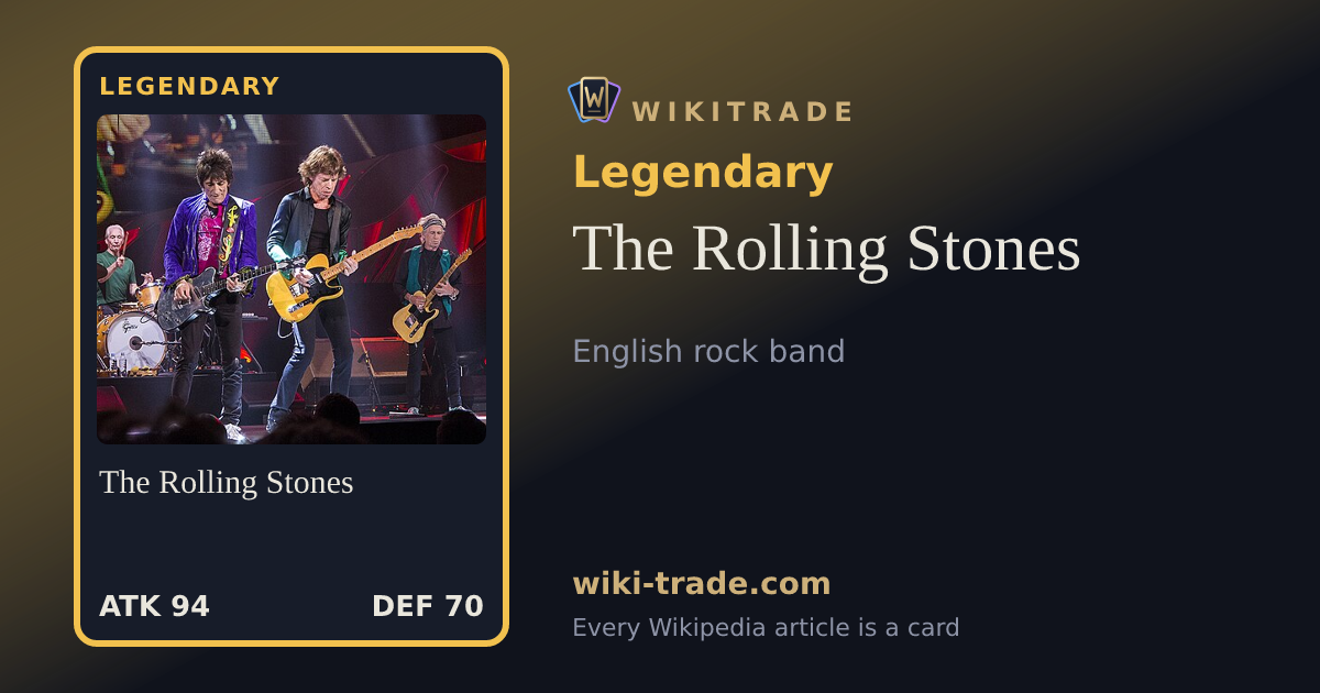 The Rolling Stones — Legendary card
