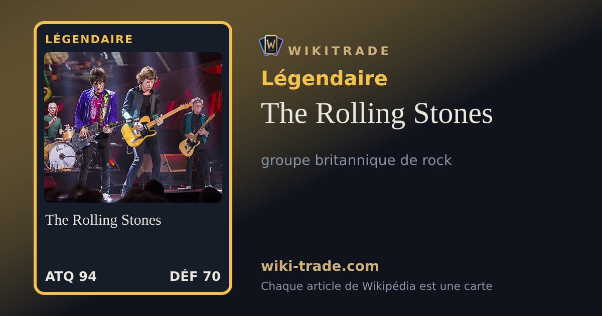 The Rolling Stones — carte Légendaire