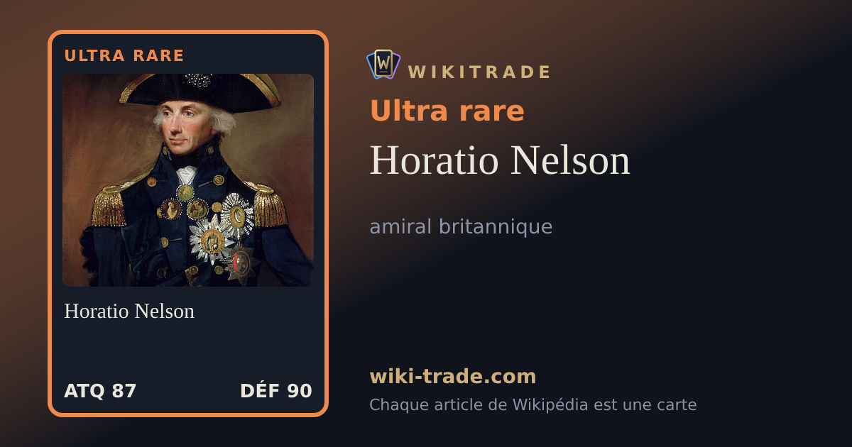 Horatio Nelson — carte Ultra rare