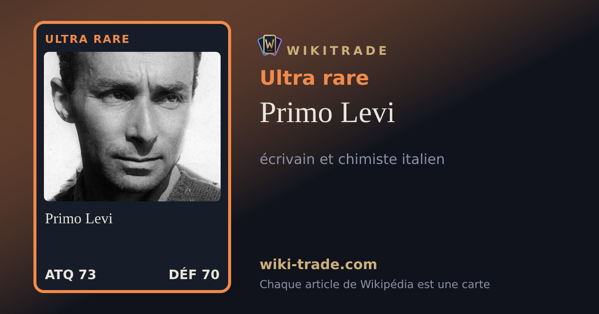 Primo Levi — carte Ultra rare