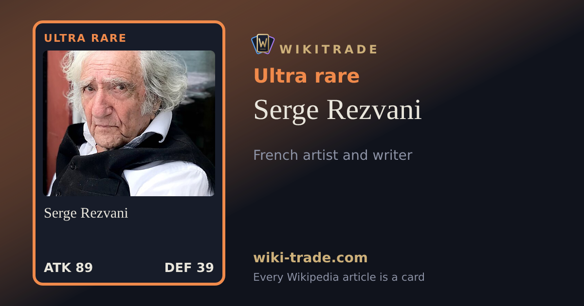 Serge Rezvani — Ultra rare card