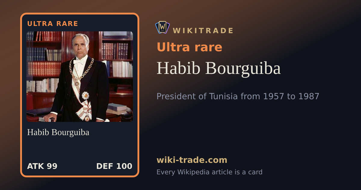 Habib Bourguiba — Ultra rare card