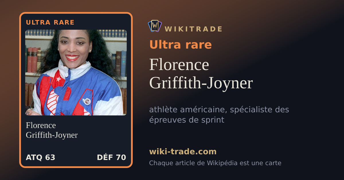 Florence Griffith-Joyner — carte Ultra rare