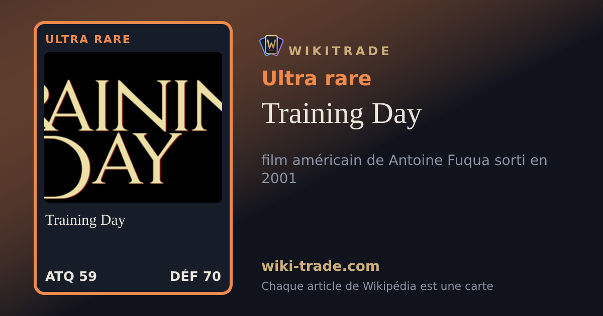 Training Day — carte Ultra rare