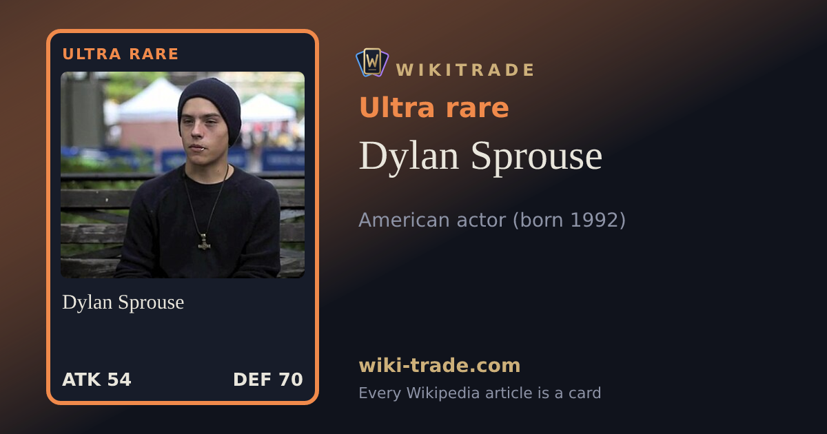 Dylan Sprouse — Ultra rare card