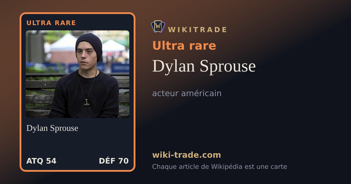Dylan Sprouse — carte Ultra rare