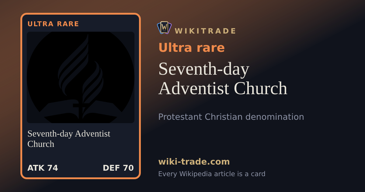 Seventh-day Adventist Church — Ultra rare card
