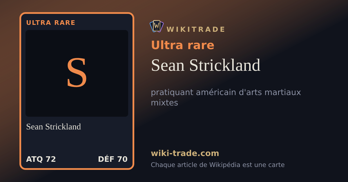 Sean Strickland — carte Ultra rare