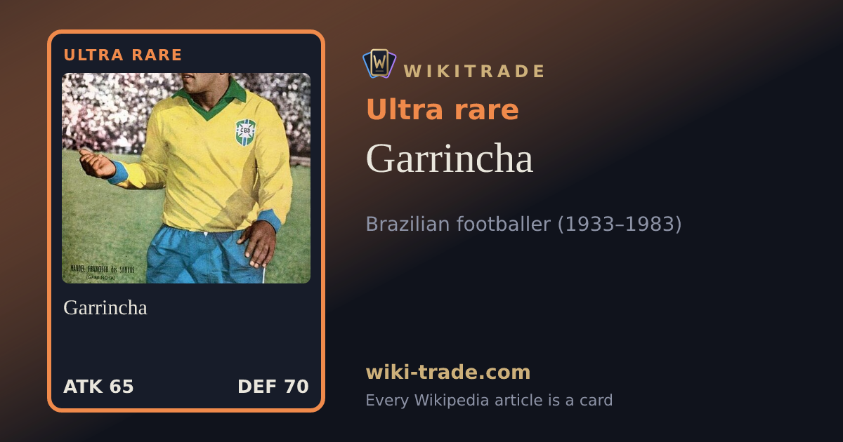 Garrincha — Ultra rare card