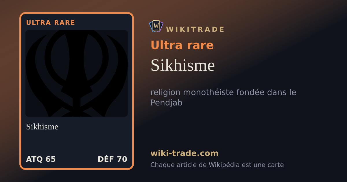 Sikhisme — carte Ultra rare