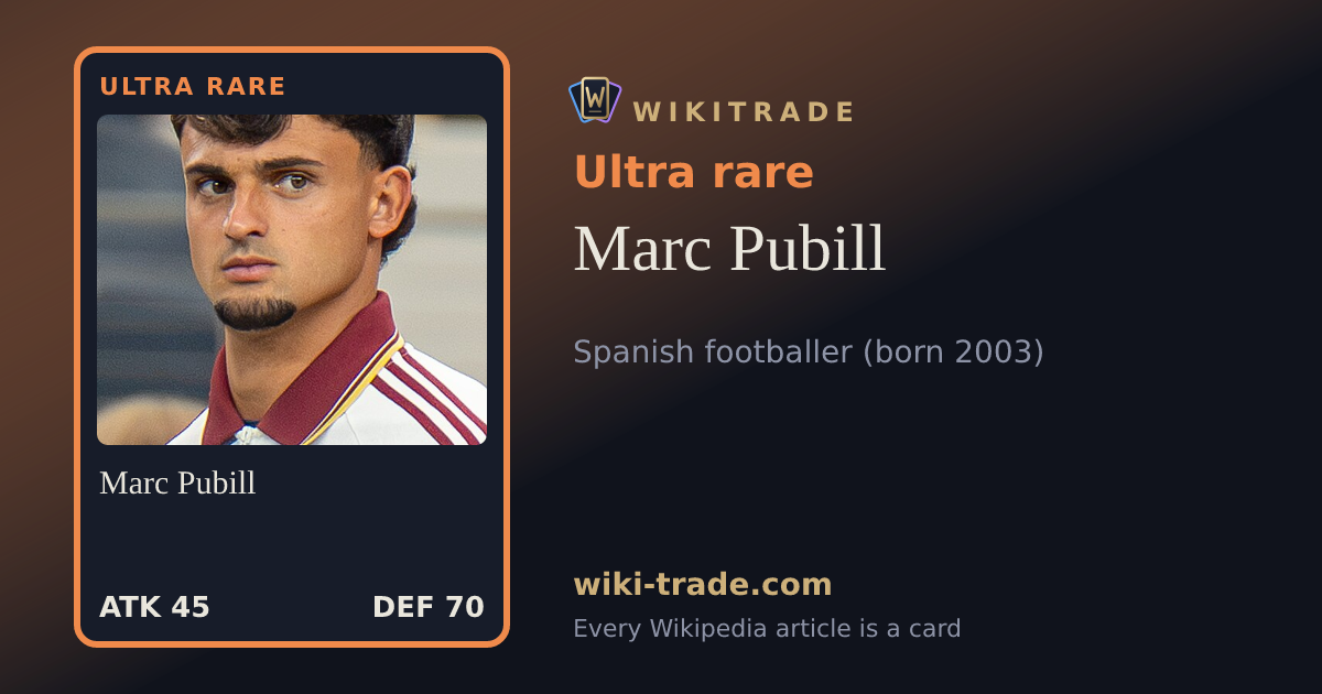 Marc Pubill — Ultra rare card
