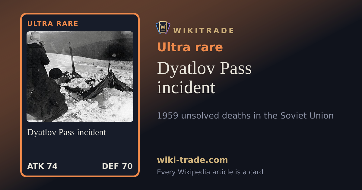 Dyatlov Pass incident — Ultra rare card