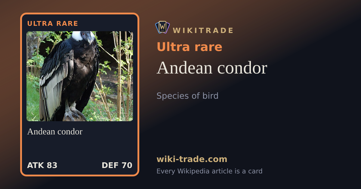 Andean condor — Ultra rare card