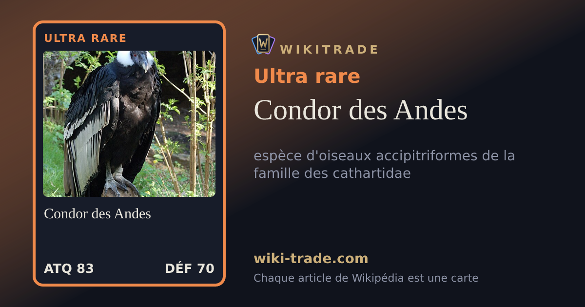 Condor des Andes — carte Ultra rare