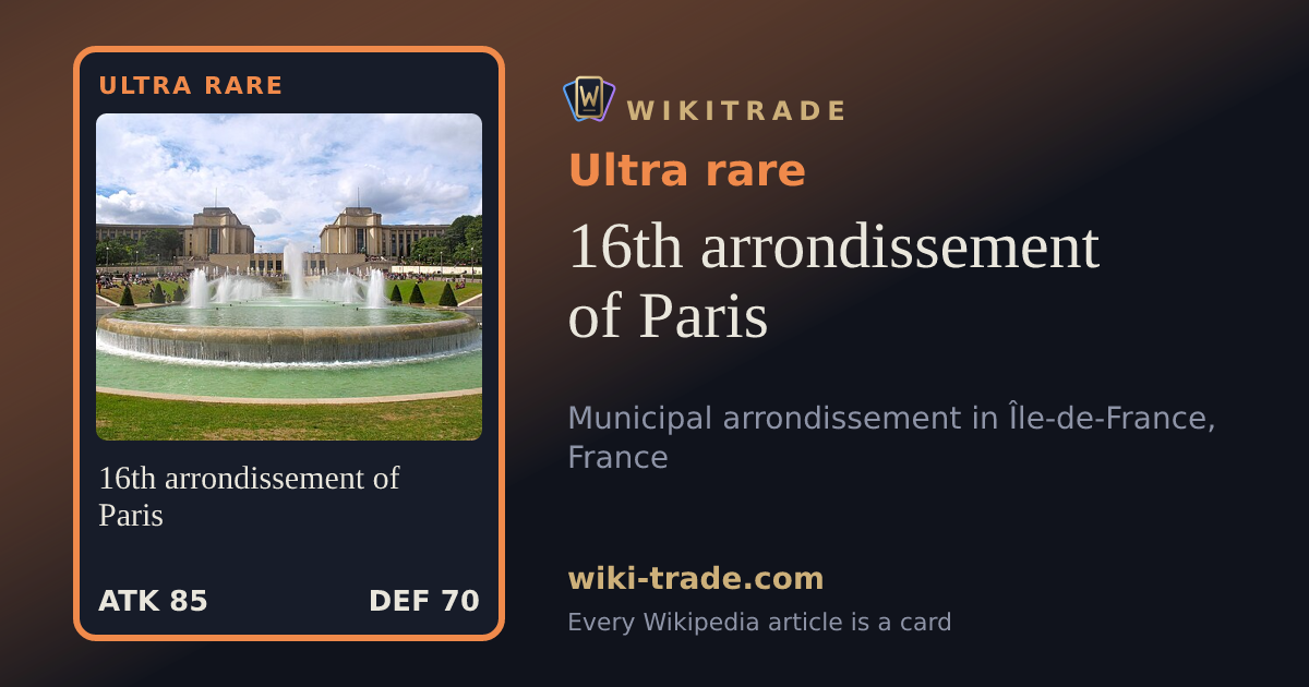 16th arrondissement of Paris — Ultra rare card