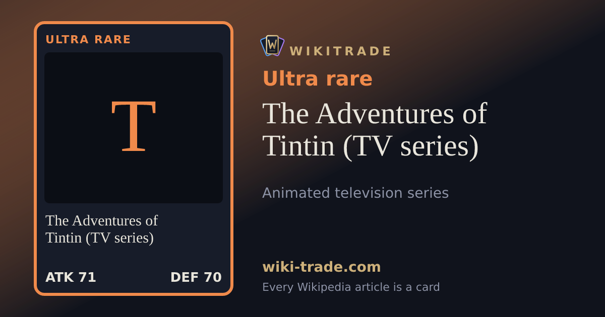 The Adventures of Tintin (TV series) — Ultra rare card
