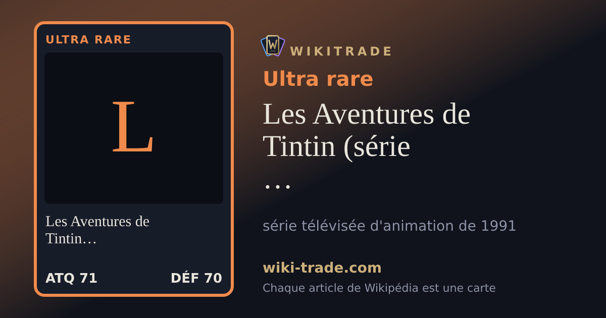 Les Aventures de Tintin (série télévisée d'animation) — carte Ultra rare