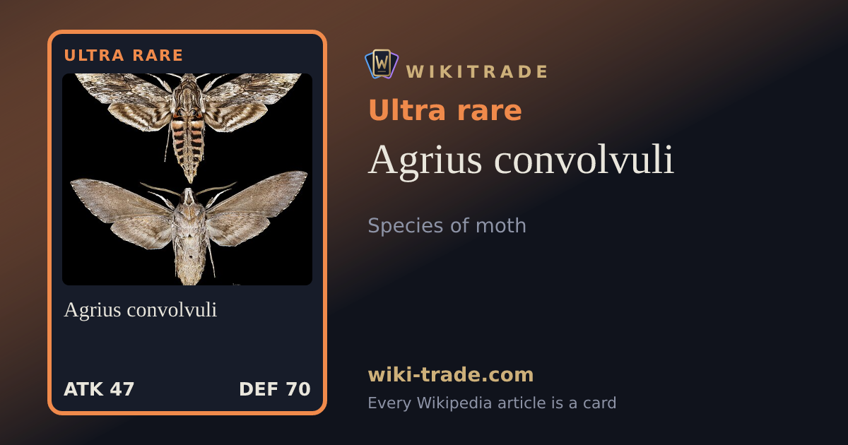 Agrius convolvuli — Ultra rare card