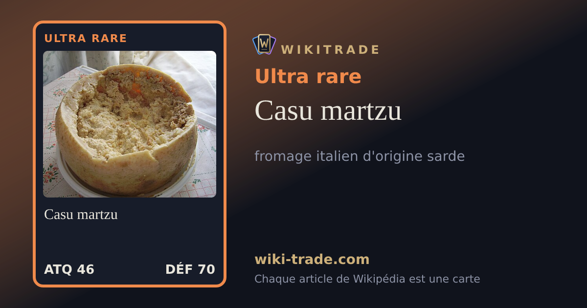 Casu martzu — carte Ultra rare