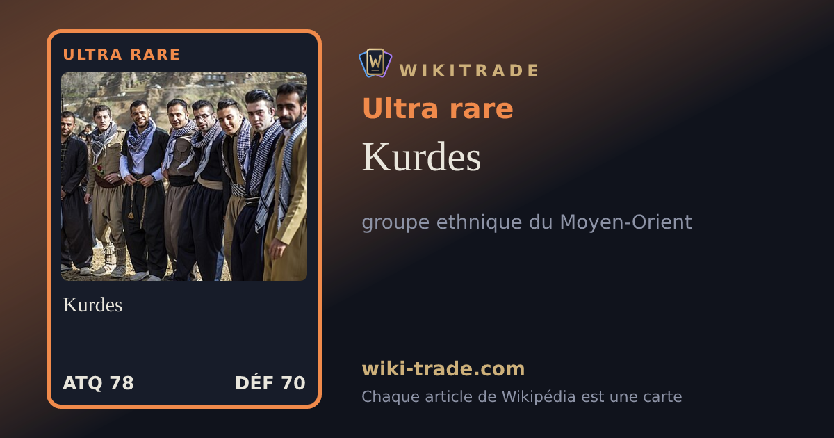 Kurdes — carte Ultra rare