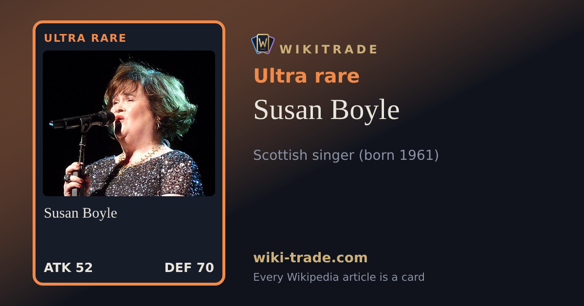 Susan Boyle — Ultra rare card
