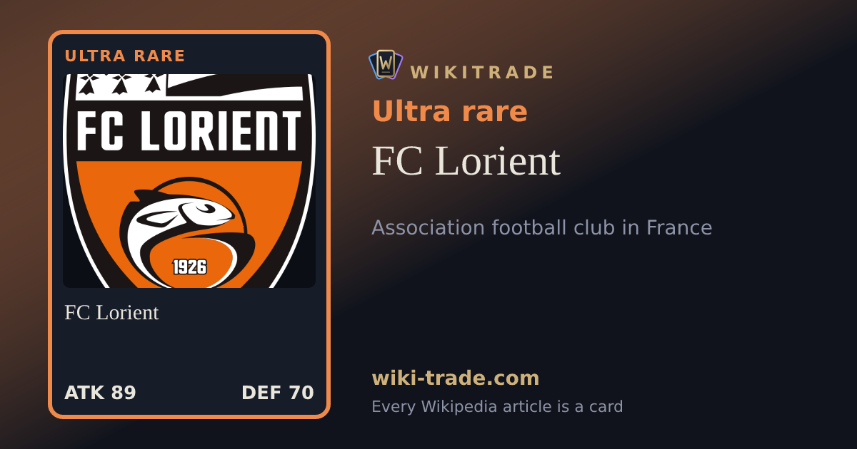 FC Lorient — Ultra rare card