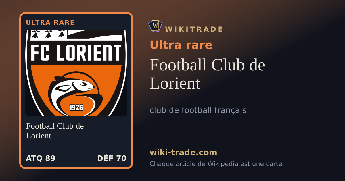 Football Club de Lorient — carte Ultra rare