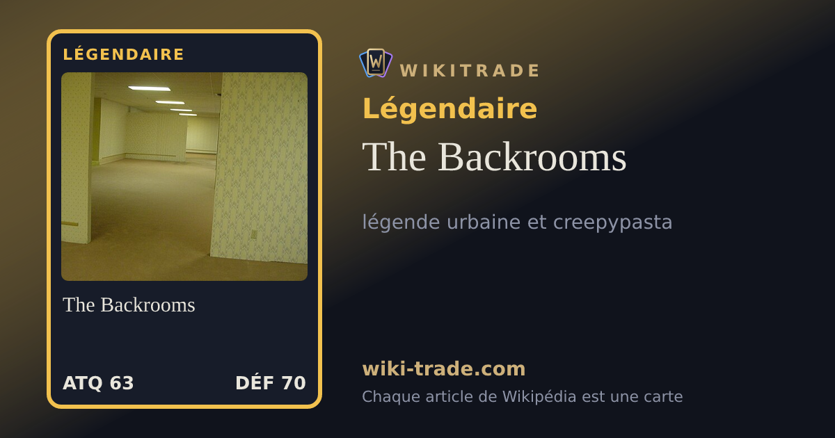 The Backrooms — carte Légendaire