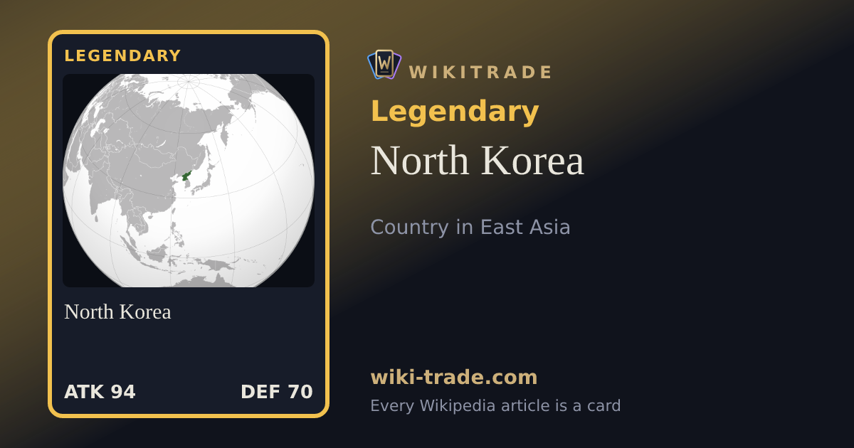 North Korea — Legendary card