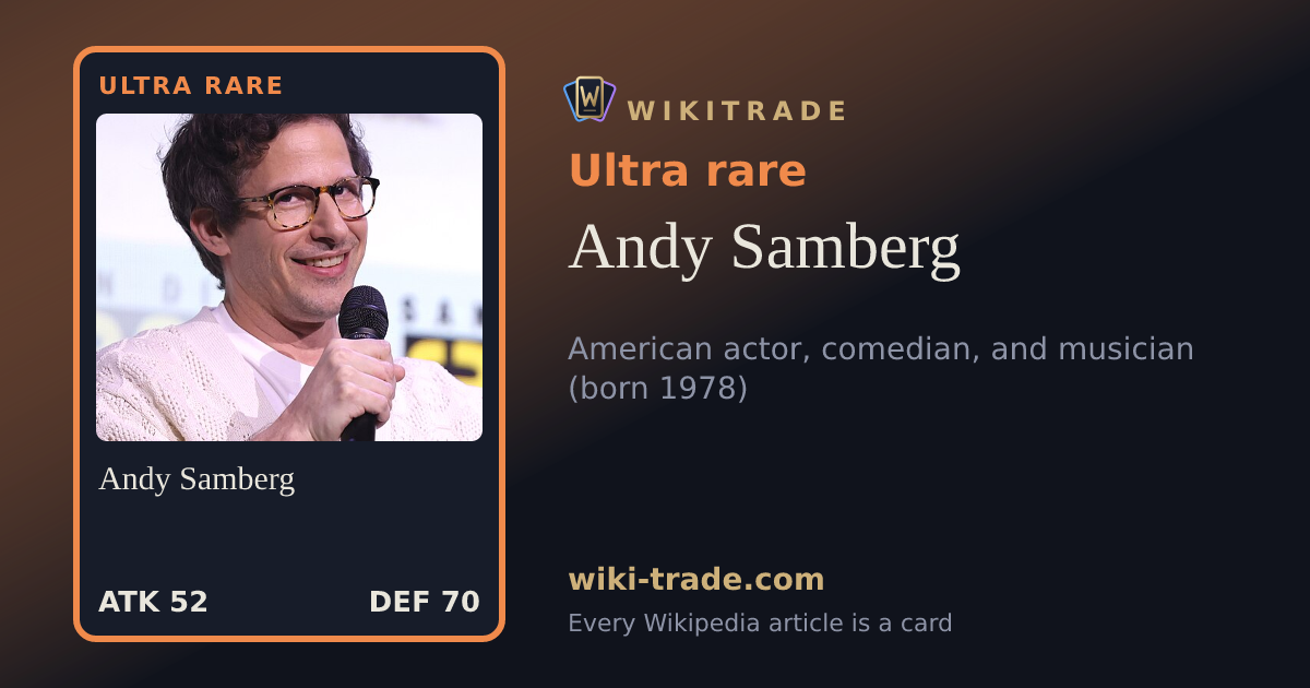 Andy Samberg — Ultra rare card